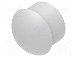 Stopper; polyamide; light grey; L: 15.8mm; -20÷100°C; Entrelec