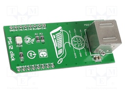 Click board; adaptor; UART; PS/2 6pin,mikroBUS connector; 5VDC