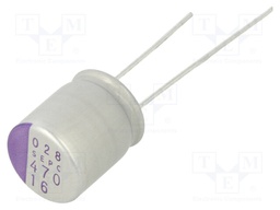 Capacitor: polymer; 470uF; 16VDC; ESR: 10mΩ; SEPC; SMD; ±20%