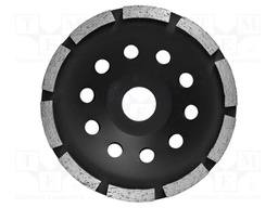 Grinding wheel; Ø: 125mm; Holder: assembly hole; Øhole: 22.2mm