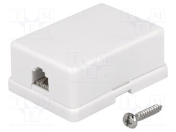 Socket; RJ12; Layout: 6p6c; surface-mounted,screw,self-adhesive