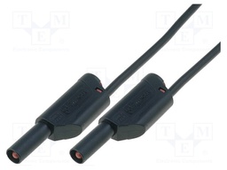 Test lead; PVC; 1m; black; 32A; Cond.cross sec: 2.5mm2