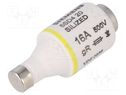 Fuse: fuse; gR; 16A; 500VAC; 500VDC; industrial; DII; SILIZED