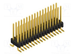 Connector: pin strips; pin header; male; PIN: 34; 1.27mm; SMT; 2x17
