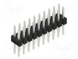 Connector: pin strips; pin header; male; PIN: 20; 2.54mm; THT; 2x10