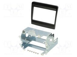 Radio mounting frame; Porsche; 2 DIN; black