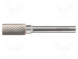 Rotary burr; Ø: 4mm; L: 40mm; metal; Working part len: 10mm; rod 3mm