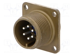 Connector: circular; Series: 97; socket; male; PIN: 6; silver plated