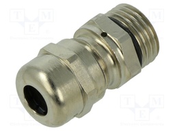 Cable gland; M16; IP66,IP67; brass; silver