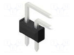 Connector: pin strips; pin header; male; PIN: 2; 2.54mm; THT; 2x1
