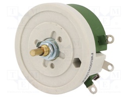 Potentiometer: shaft; single turn; 100Ω; 100W; ±10%; 6mm; wirewound