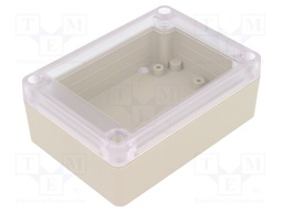 Enclosure: multipurpose; X: 75mm; Y: 105mm; Z: 40mm; 1085; white; IP65