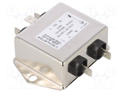 Filter: anti-interference; 250VAC; Ioper.max: 3A; Ir: 0.005mA