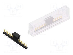 Connector: pin strips; pin header; male; PIN: 15; 2.54mm; SMT; 1x15