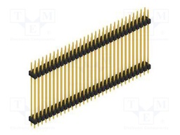 Connector: pin strips; pin header; male; PIN: 62; 2.54mm; THT; 2x31