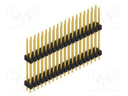 Connector: pin strips; pin header; male; PIN: 38; 2.54mm; THT; 2x19