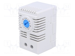 Sensor: thermostat; Contacts: NO; 10A; 250VAC; IP20; Mounting: DIN