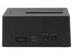 Docking station; USB 3.1 Gen 2; plastic; black