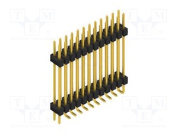 Connector: pin strips; pin header; male; PIN: 24; 2.54mm; SMT; 2x12
