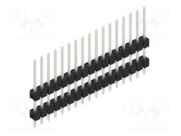 Connector: pin strips; pin header; male; PIN: 17; 2.54mm; THT; 1x17