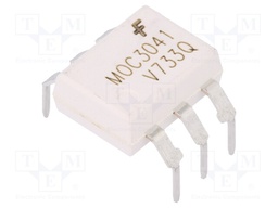 Optotriac; 4.17kV; zero voltage crossing driver; DIP6; 2kV/μs