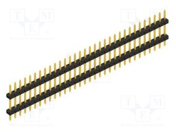 Connector: pin strips; pin header; male; PIN: 32; 2mm; THT; 1x32