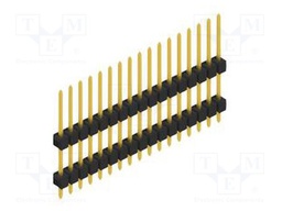 Connector: pin strips; pin header; male; PIN: 17; 2.54mm; THT; 1x17