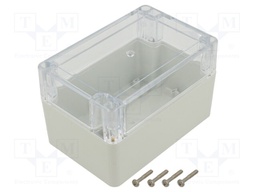 Enclosure: multipurpose; X: 80mm; Y: 120mm; Z: 75mm; ZP; light grey