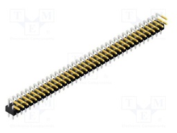 Connector: pin strips; pin header; male; PIN: 72; 2.54mm; THT; 2x36
