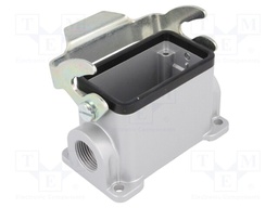 Enclosure: for HDC connectors; C146; size E10; with latch; M20