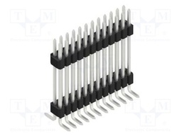 Connector: pin strips; pin header; male; PIN: 24; 1.27mm; SMT; 2x12