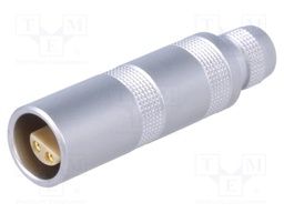 Connector: circular; Series: 0S; plug; female; soldering; for cable