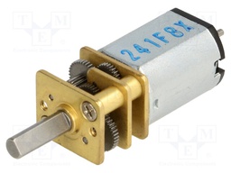 Motor: DC; with gearbox; Medium Power; 6VDC; 670mA; Shaft: D spring