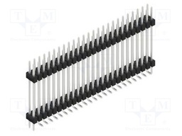 Connector: pin strips; pin header; male; PIN: 50; 2.54mm; SMT; 2x25
