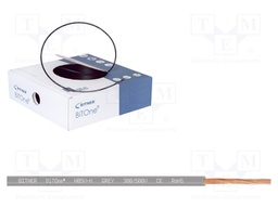 Wire; BiTOne; stranded; Cu; 0.5mm2; grey; PVC; 300/500V; 100m