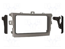 Radio frame; Toyota; 2 DIN; silver