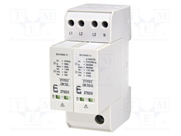 Surge arrester; Type 2+3; Poles: 3; 40kA; Uoper.max: 275VAC; IP20