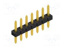 Connector: pin strips; pin header; male; PIN: 7; 2mm; THT; 1x7; 100V