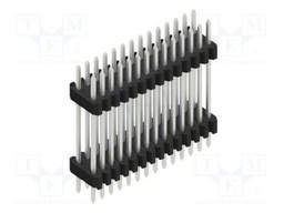 Connector: pin strips; pin header; male; PIN: 28; 1.27mm; THT; 2x14