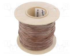 Insulating tube; Mat: silicone; brown; Øint: 1mm; Wall thick: 0.4mm