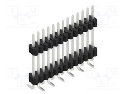 Connector: pin strips; pin header; male; PIN: 13; 1.27mm; SMT; 1x13