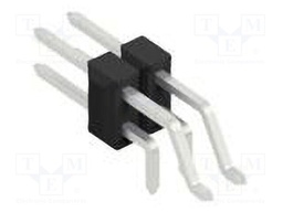 Connector: pin strips; pin header; male; PIN: 4; 2.54mm; SMT,THT