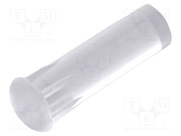 Fiber for LED; Ø3.2mm; L: 9.8mm; round; Front: convex; straight