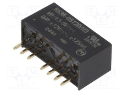 Converter: DC/DC; 3W; Uin: 4.5÷9V; Uout: 12VDC; Uout2: -12VDC; SIP8