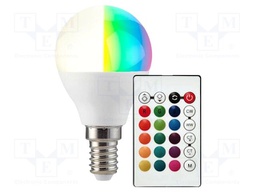 LED lamp; E14; 200÷240VAC; 470lm; 180°; CRImin: 80; 40W; Energy.cl: F