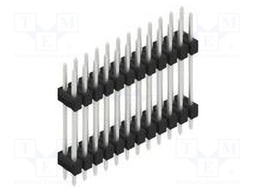 Connector: pin strips; pin header; male; PIN: 24; 2.54mm; THT; 2x12