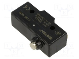 Microswitch SNAP ACTION; 15A/250VAC; 0.03A/250VDC; SPDT; ON-(ON)