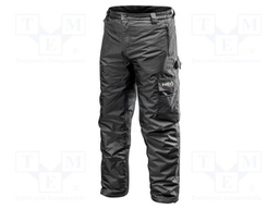Dungarees; Size: XXXL; black; WARM; furlined; Resistance to: water