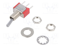 SWITCH, TOGGLE, SPDT, 5A, 120VAC, 28VDC