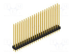 Connector: pin strips; pin header; male; PIN: 44; 2.54mm; THT; 2x22